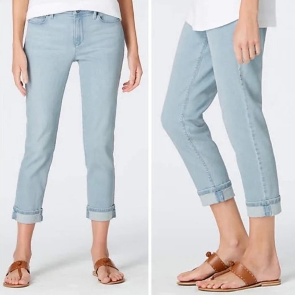 J. Jill Authentic Fit Crop Jeans Light Blue Wash